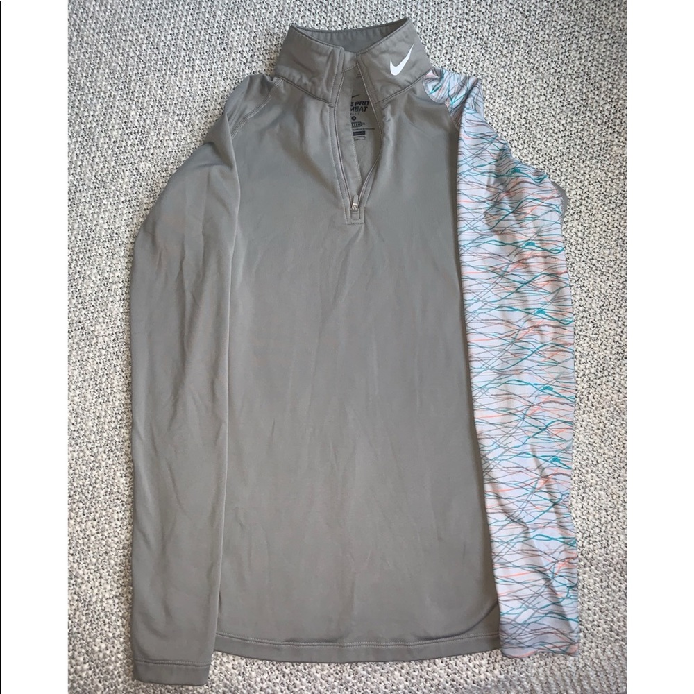 Nike Pro Combat Dri-fit Half Zip Pullover